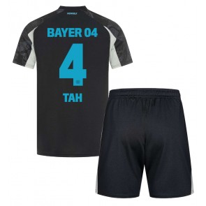 Bayer Leverkusen Jonathan Tah #4 Dětské Alternativní dres komplet 2024-25 Krátký Rukáv (+ trenýrky)